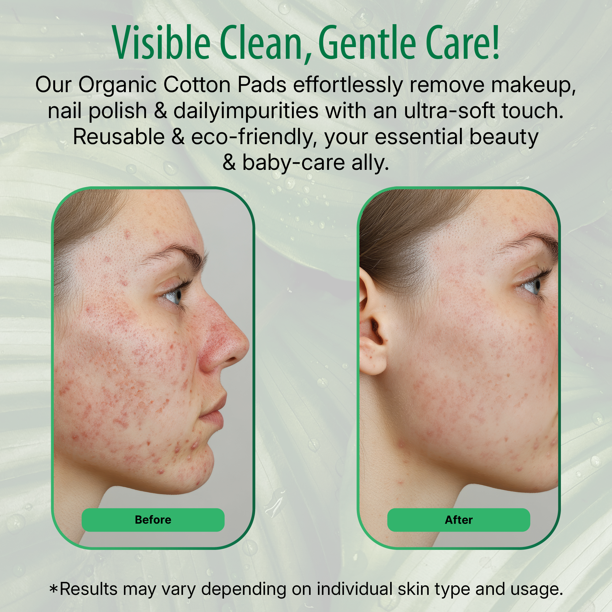 Essential Glow Premium Cotton Pads 100% Natural